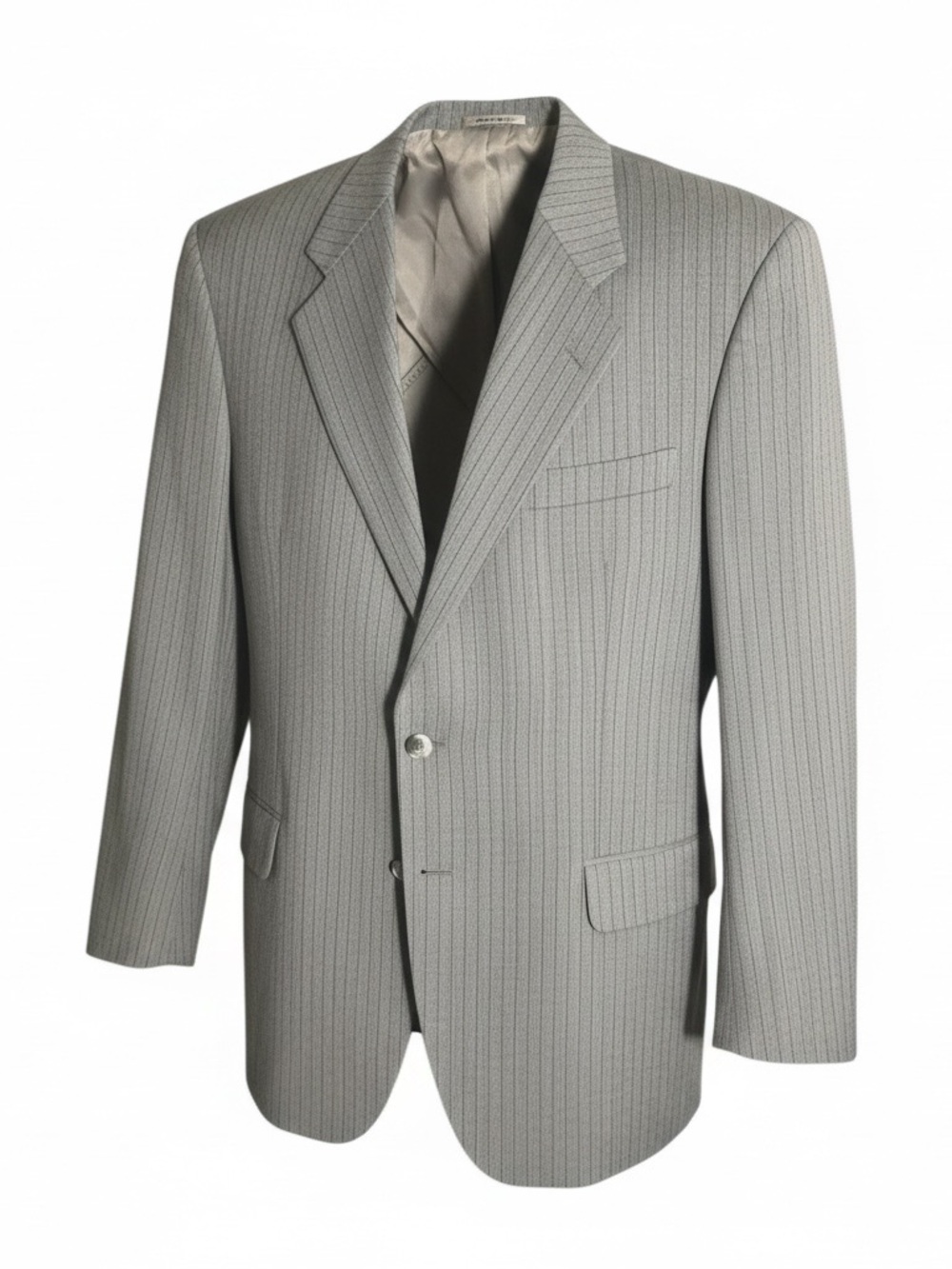 Christian Dior Men's Gray Pinstripe Blazer, Vintage